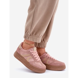 Sneakers Platform da Donna, Rosa 1