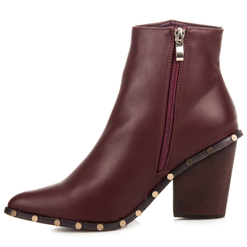 Vices Stivali bordeaux alla moda rosso 2