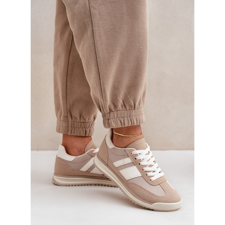Sneakers Basse da Donna, Sneakers Beige 2