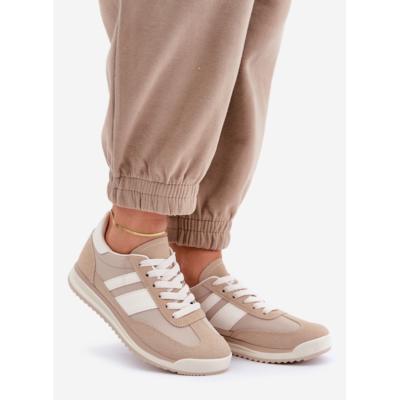 Sneakers Basse da Donna, Sneakers Beige 1