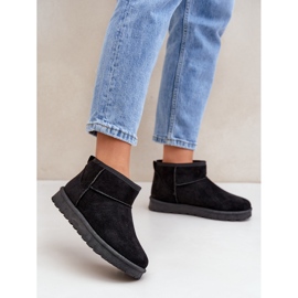 Doposci da Donna Realizzati in Eco Camoscio Nero 2
