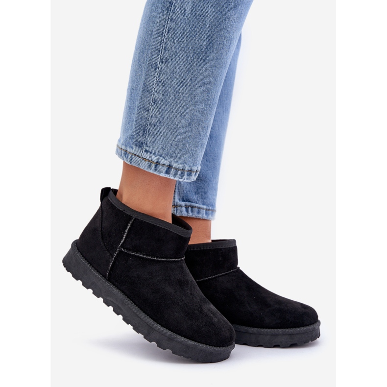 Doposci da Donna Realizzati in Eco Camoscio Nero 1