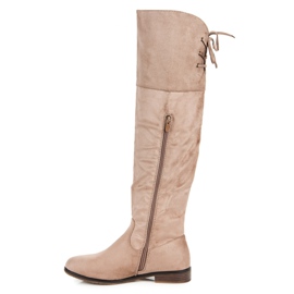 Juliet Stivali beige con rilegatura 2