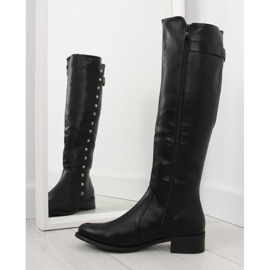 Stivali da equitazione con borchie nere PE115P nere nero 2