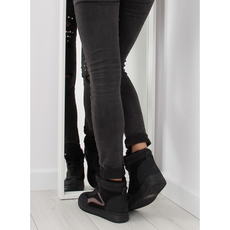 Sneakers nere isolate BOK-1103 nere nero 1
