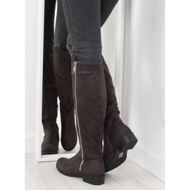 Stivali da equitazione grigi da donna 6811-PG Grigio 2