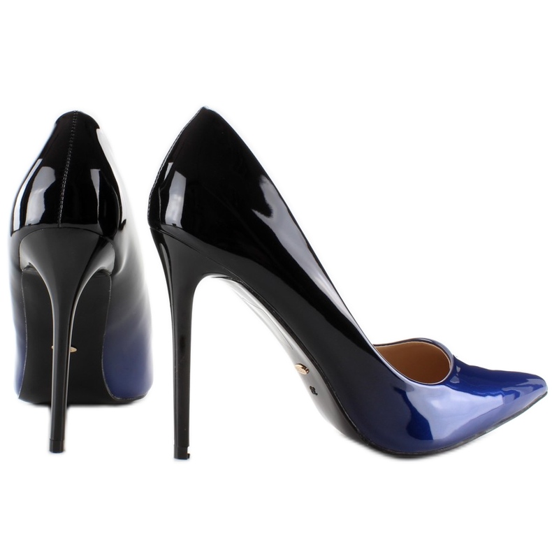 Tacchi sfumati ombre M253 blu nero blu navy 1