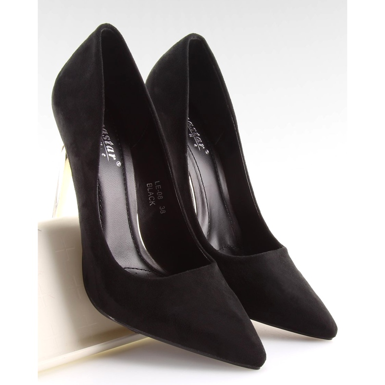 Suede LE-08 Tacco nero oro 1