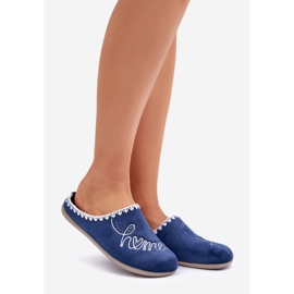 Scarpe da casa da donna Inblu Pantofole GF000026 Blu navy 1