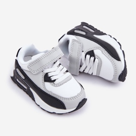 FR1 Scarpe sportive con plateau per bambini, bianche e nere bianco 1