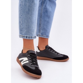 Sneakers Basse da Donna Realizzate in Eco Pelle Nera Navidemi nero 2