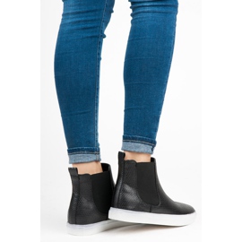 Mckeylor Sneakers alte con stampa serpente nero 1