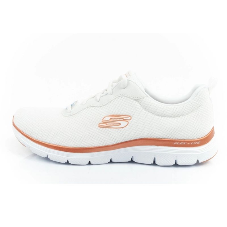 Scarpe Skechers Flex Appeal 4.0 Brillant View 149303/WTRG bianca 1
