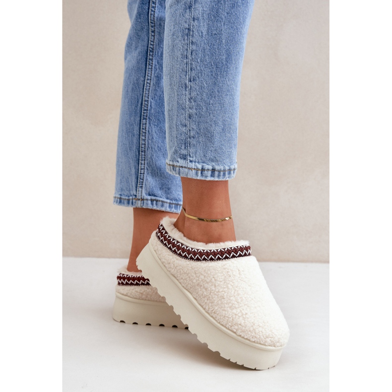 Doposci da donna con plateau beige 1