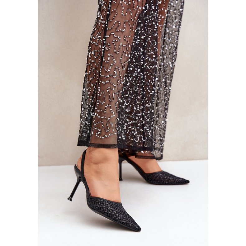 Step in style Tacchi alti Modello Berilae B1639-202 Black Glitter - Entra con stile nero 1