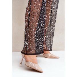 Step in style Modello Berilae B1639-202 Tacchi alti glitter oro - Entra con stile giallo 1