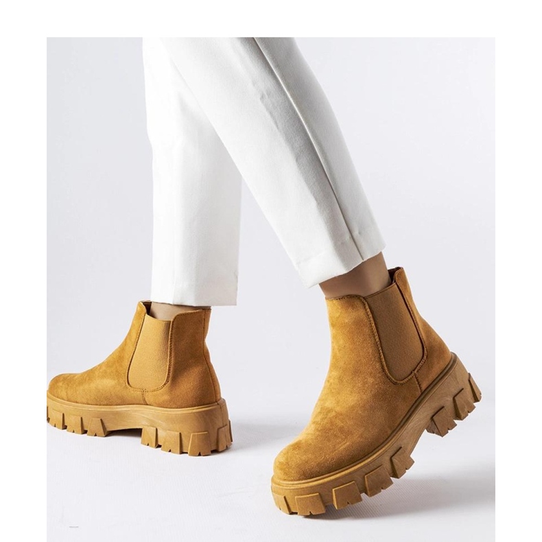 Stivaletti da donna marrone chiaro Mooca - Solea 1