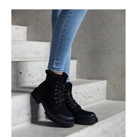 Stivaletti neri con inserti lucidi Prairie - Solea nero 1