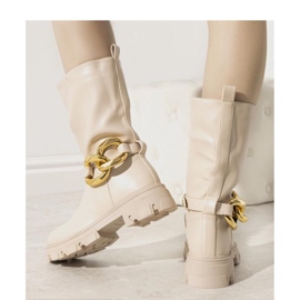 Stivali isolanti beige con catena Harrison - Solea 1