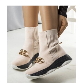 Stivaletti isolanti beige con catena Ulster - Solea 1