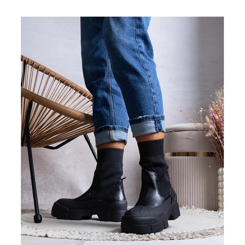 Stivaletti da donna neri Conta - Solea nero 1