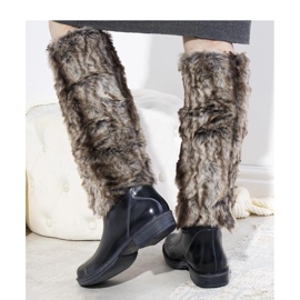Stivali Wellington blu navy con pelliccia Melgar - Solea 1