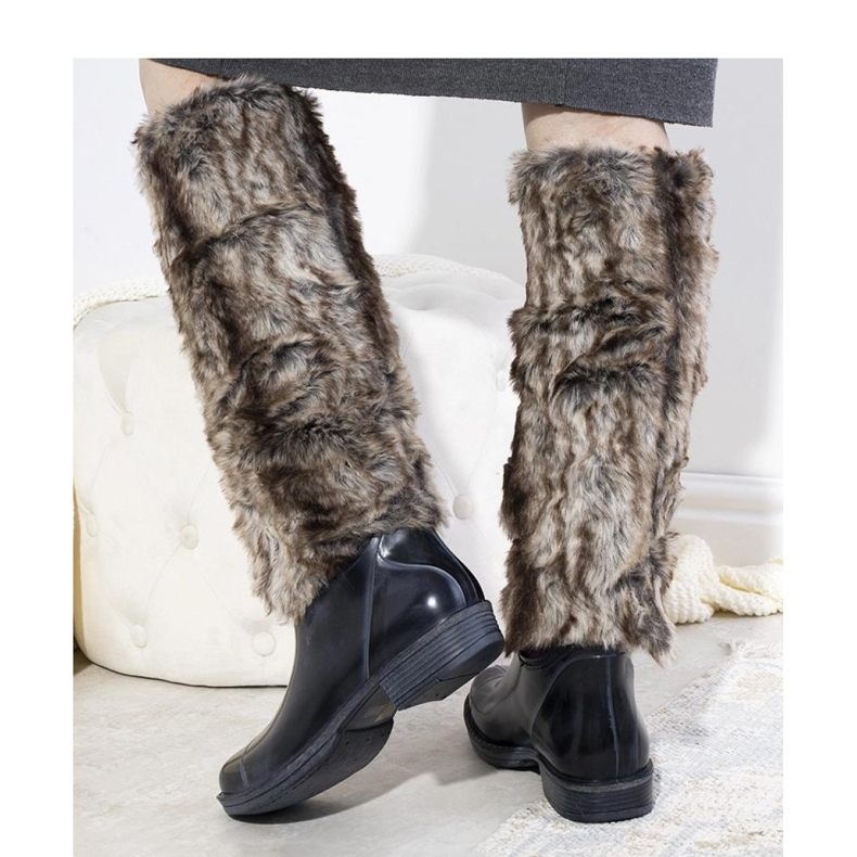 Stivali Wellington blu navy con pelliccia Melgar - Solea 1