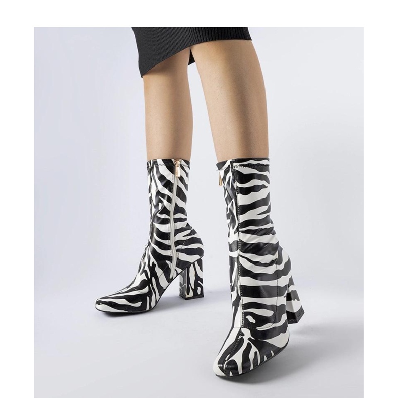 Stivaletti simil zebra Upland - Solea nero 1