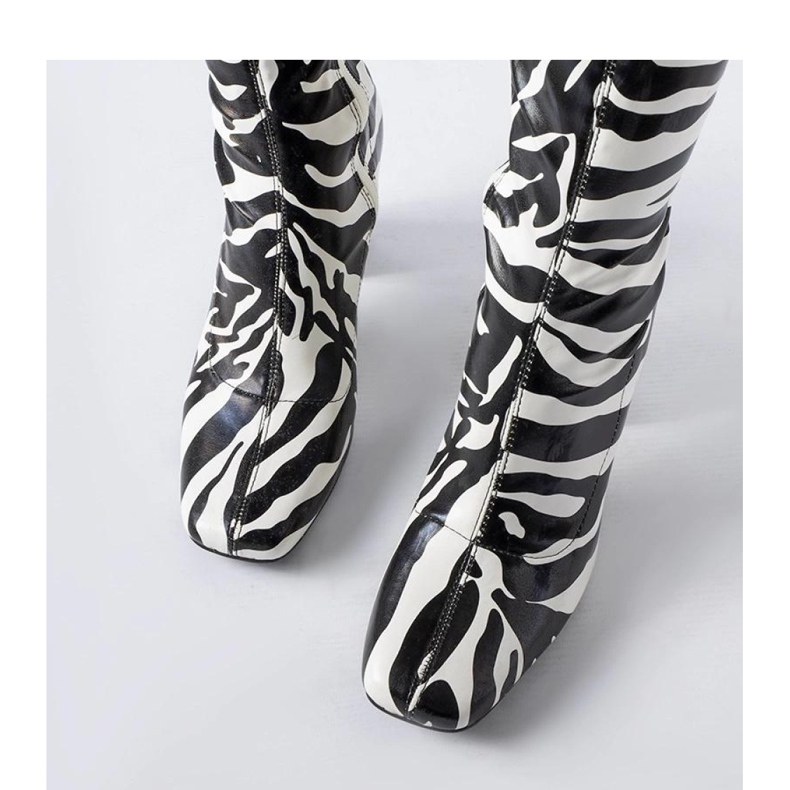 Stivaletti simil zebra Upland - Solea nero 2