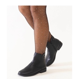 Stivaletti classici neri realizzati in ecopelle nero 1