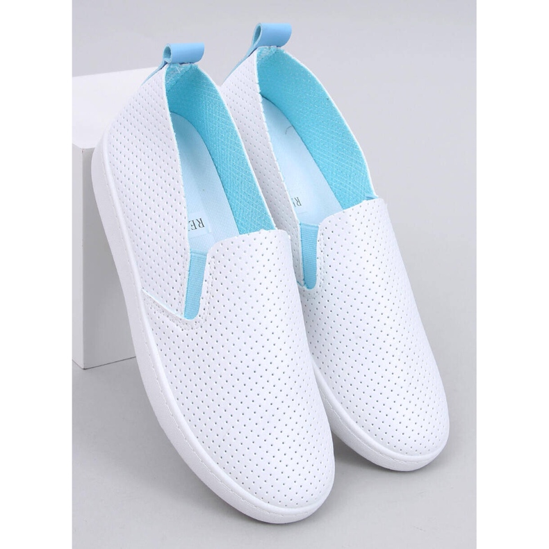Sneakers slip-on BIANCO/BLU 1