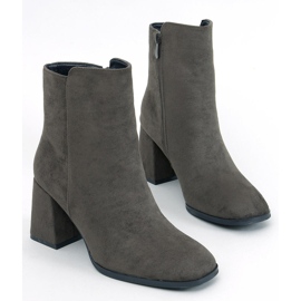 Stivaletti DK.GREEN lisci con tacco alto verde 1