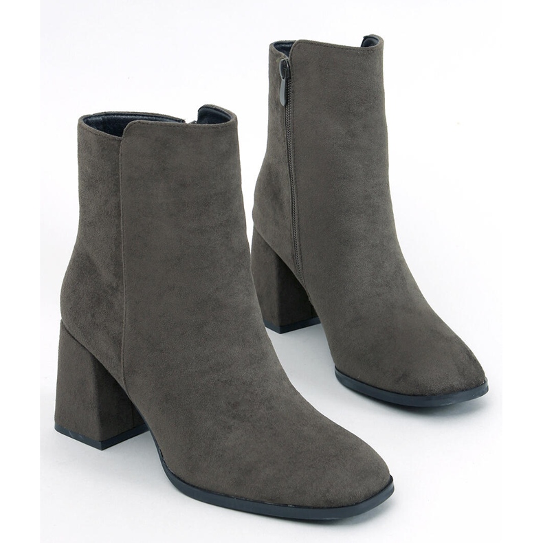 Stivaletti DK.GREEN lisci con tacco alto verde 1