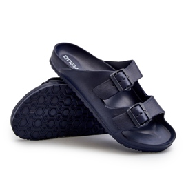 News Infradito da uomo in schiuma leggera con fibbie, Avatara blu navy 6