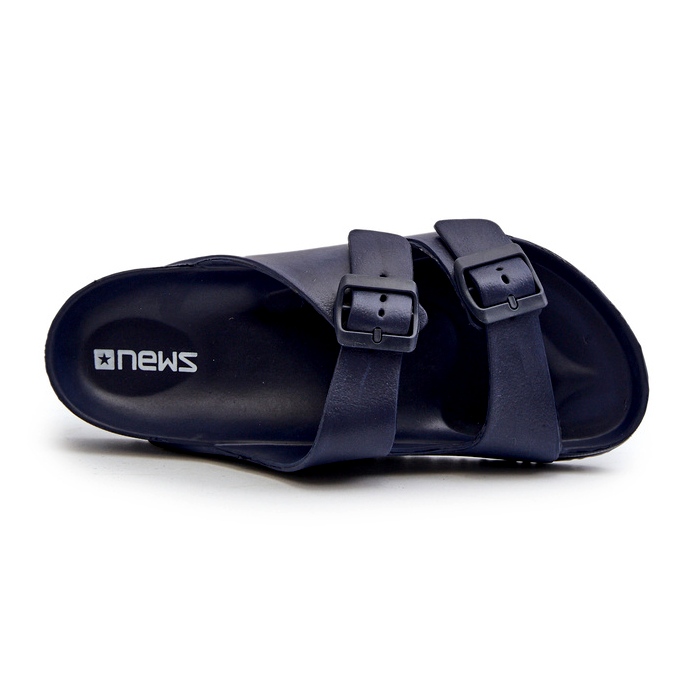 News Infradito da uomo in schiuma leggera con fibbie, Avatara blu navy 1