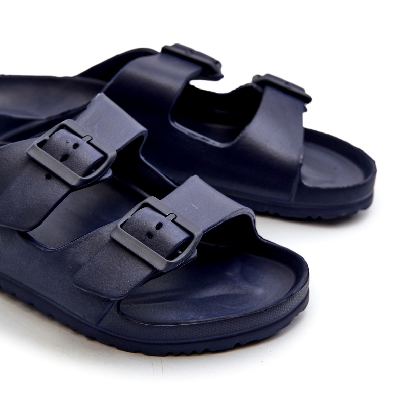 News Infradito da uomo in schiuma leggera con fibbie, Avatara blu navy 4