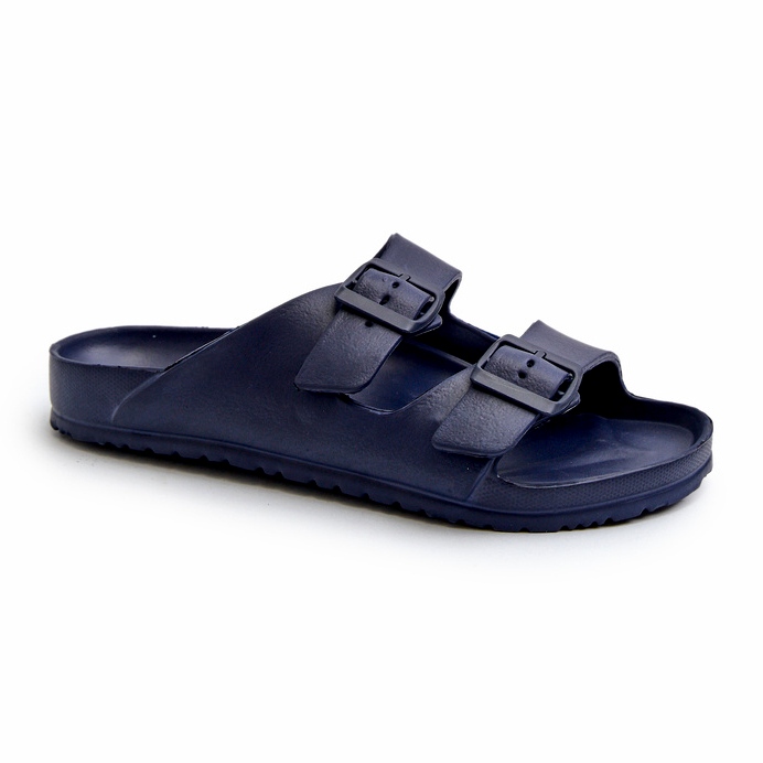 News Infradito da uomo in schiuma leggera con fibbie, Avatara blu navy 5