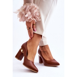 Décolleté eleganti Lewski 3117 Marrone beige 1