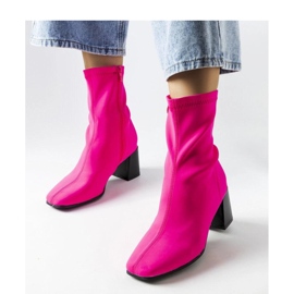 Stivaletti in raso rosa Laforgen - Solea 1