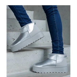 Doposci bassi argento sulla piattaforma Lianda - Solea grigio 1