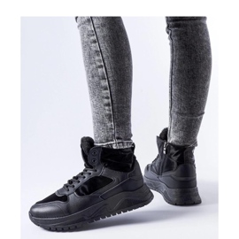 Sneakers alte isolate nere di Malles - Solea nero 1
