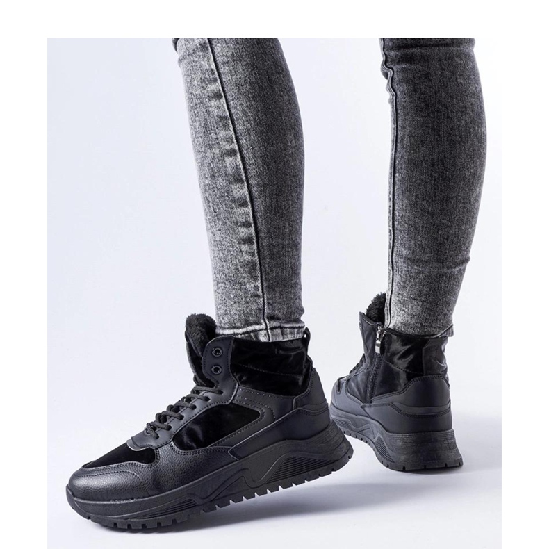 Sneakers alte isolate nere di Malles - Solea nero 1