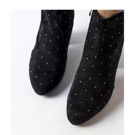 Stivaletti neri con strass, eco suede Suvi - Solea nero 2