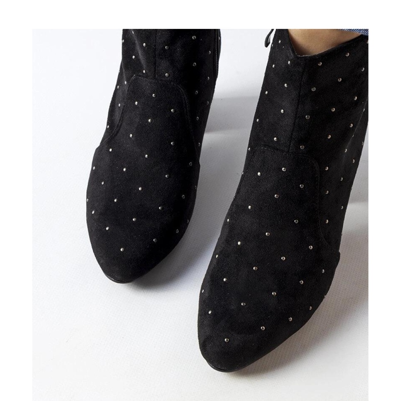 Stivaletti neri con strass, eco suede Suvi - Solea nero 2