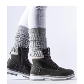 Scarponi da trekking grigi e isolanti grigio 1