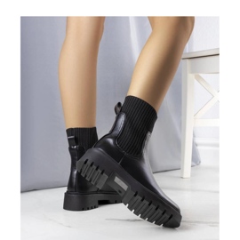 Stivali neri isolati nero 1