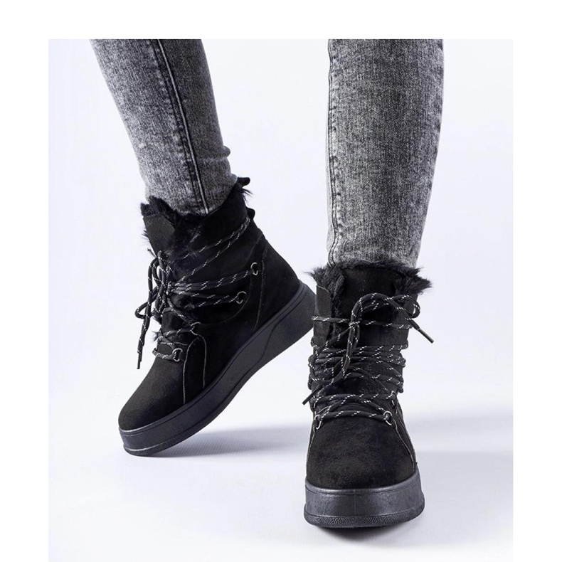 Doposci con plateau neri nero 1