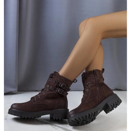 Scarponcini da trekking marrone scuro 1