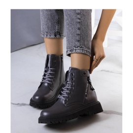 Scarponi da trekking grigi e isolanti grigio 1