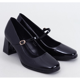 Maddoi Décolleté con tacco alto in vernice nera nero 1